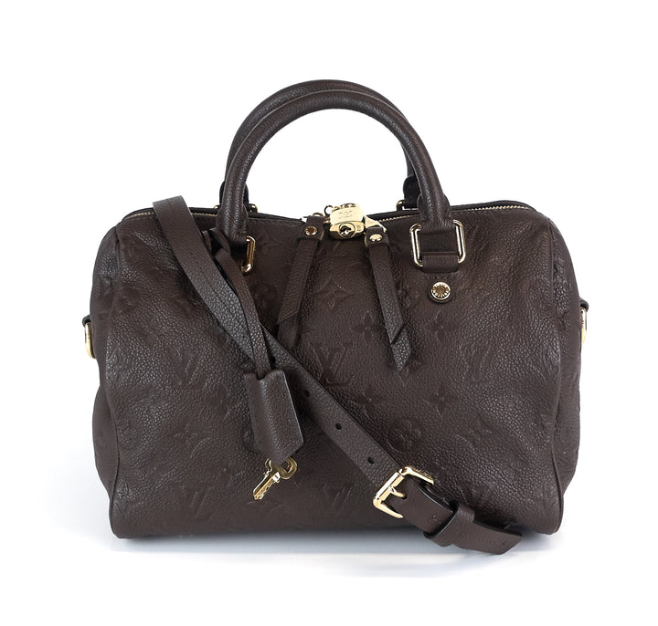 speedy 25 bandouliere empreinte monogram leather bag