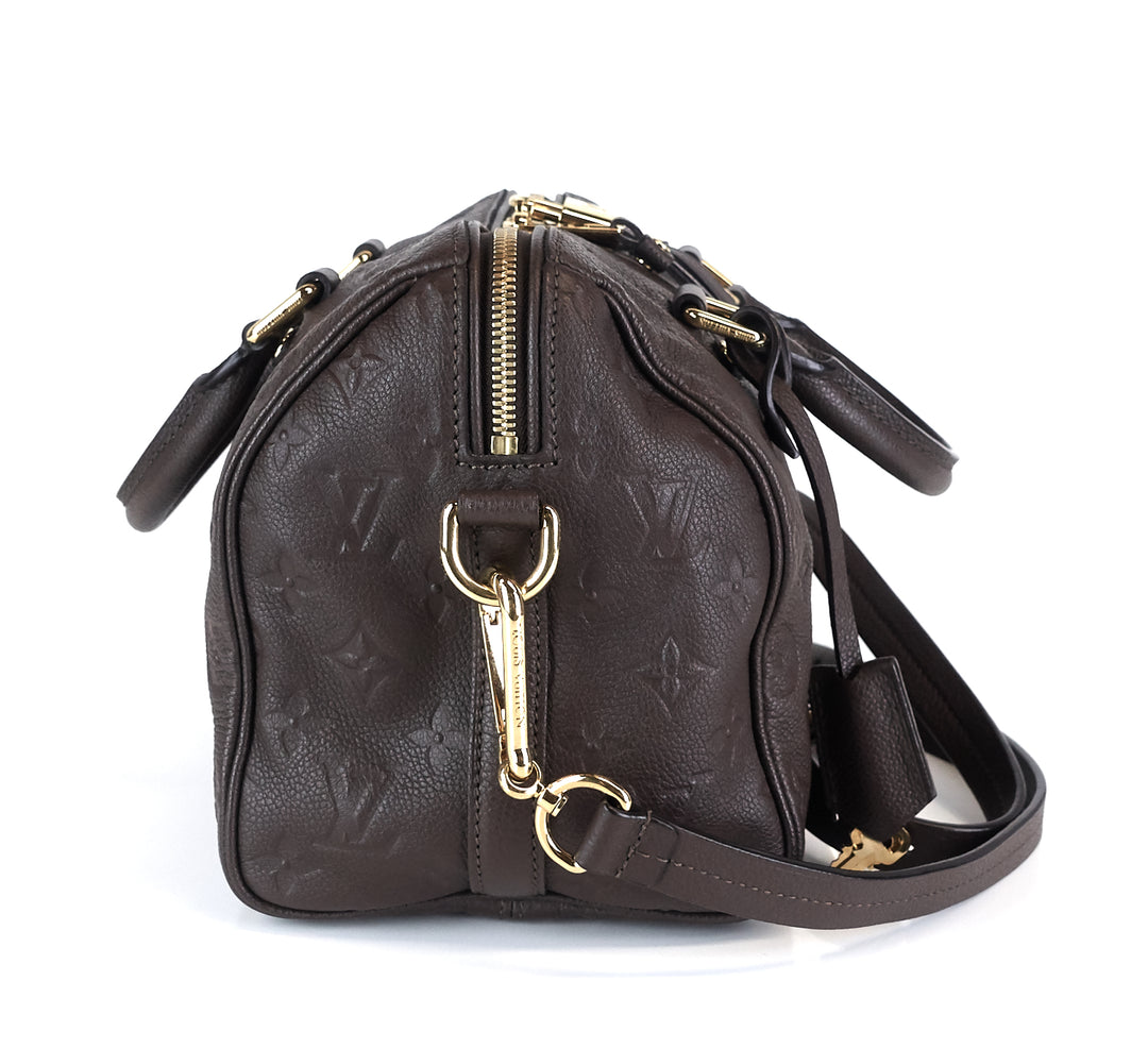 speedy 25 bandouliere empreinte monogram leather bag