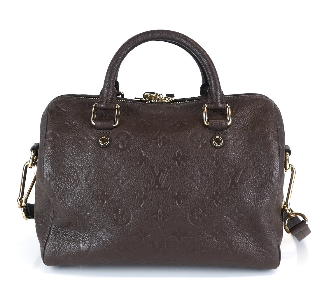 speedy 25 bandouliere empreinte monogram leather bag