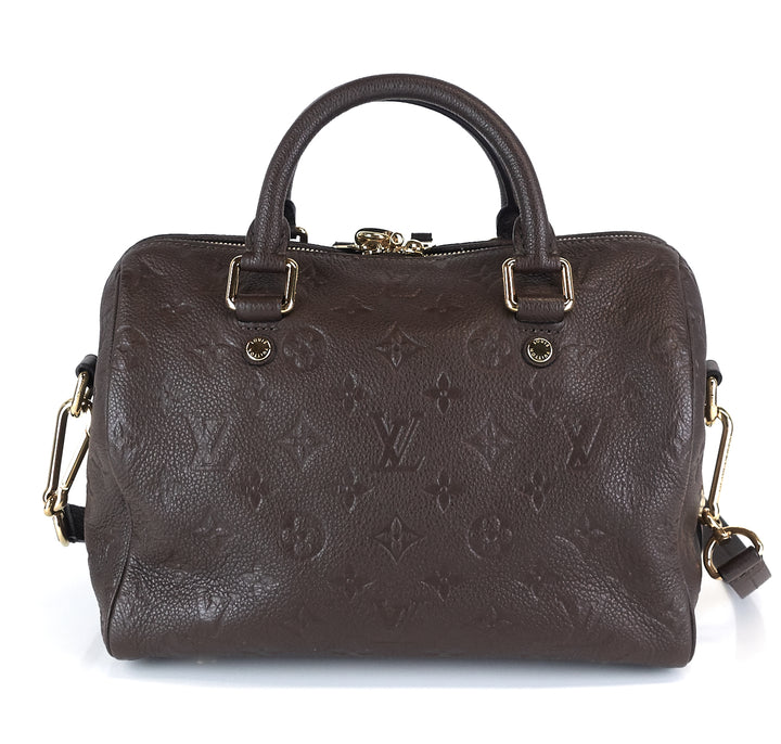 speedy 25 bandouliere empreinte monogram leather bag
