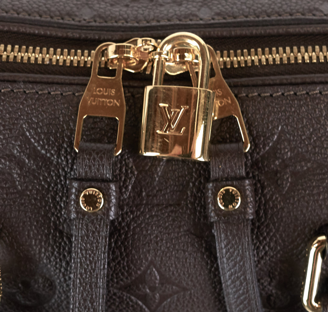 speedy 25 bandouliere empreinte monogram leather bag