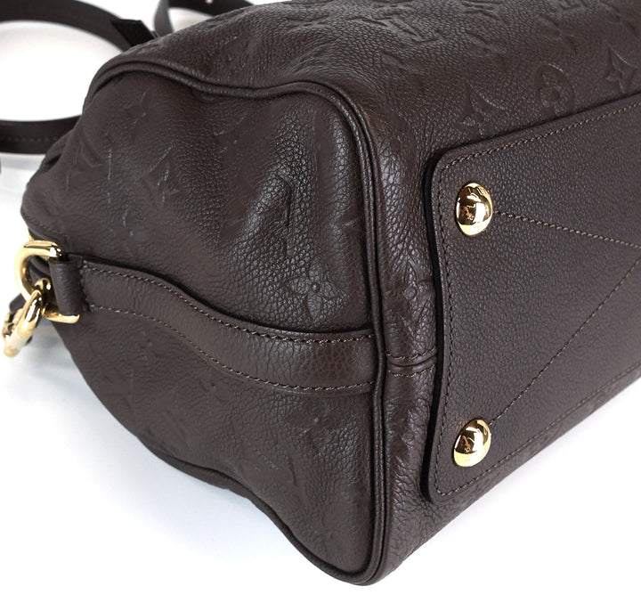 speedy 25 bandouliere empreinte monogram leather bag