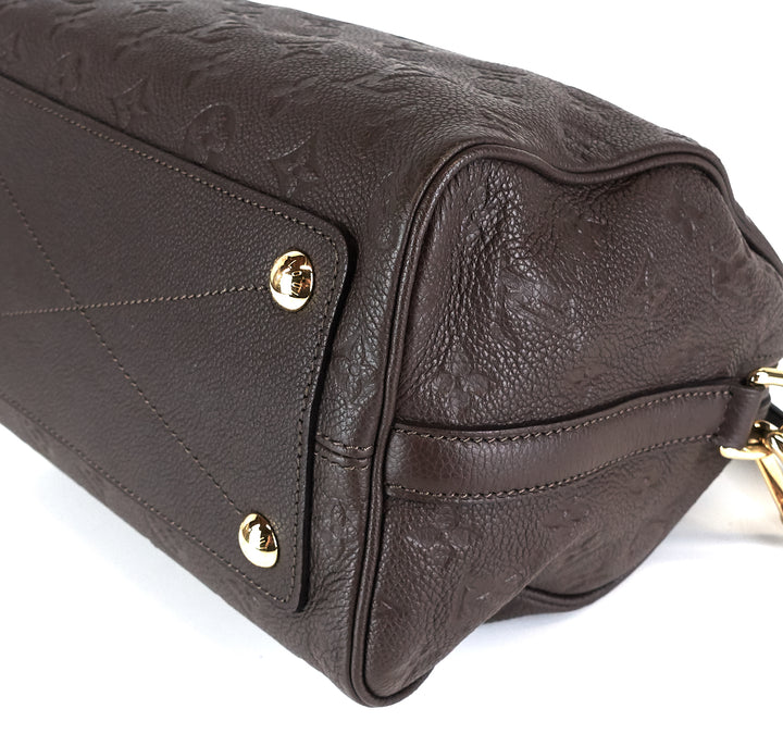 speedy 25 bandouliere empreinte monogram leather bag