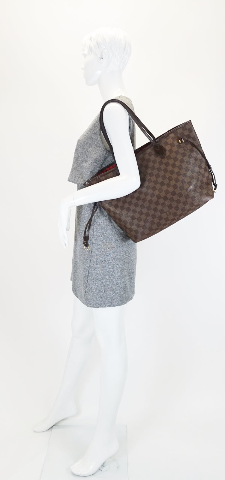 neverfull mm damier ebene canvas bag