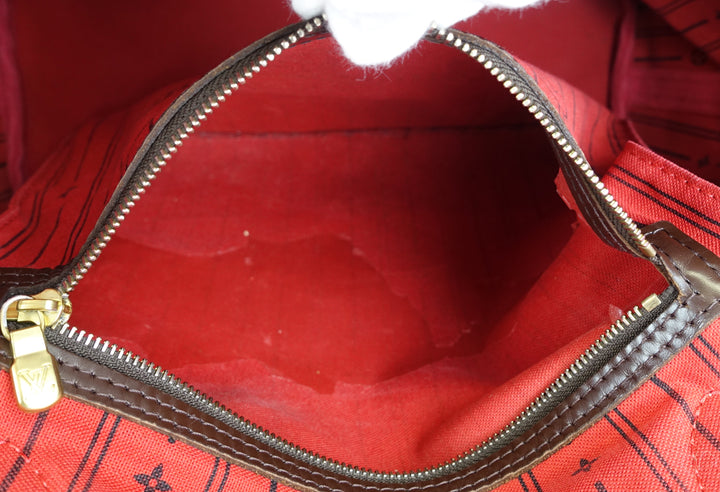 neverfull mm damier ebene canvas bag