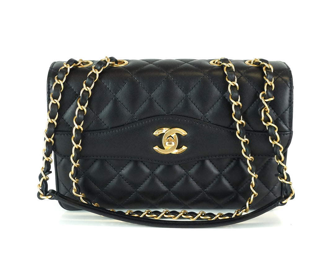 coco leather medium vintage flap bag
