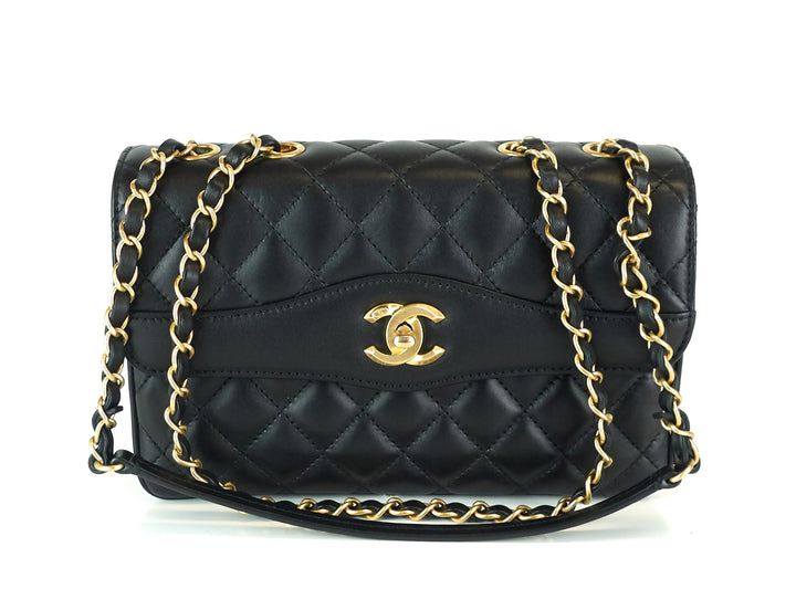 coco leather medium vintage flap bag