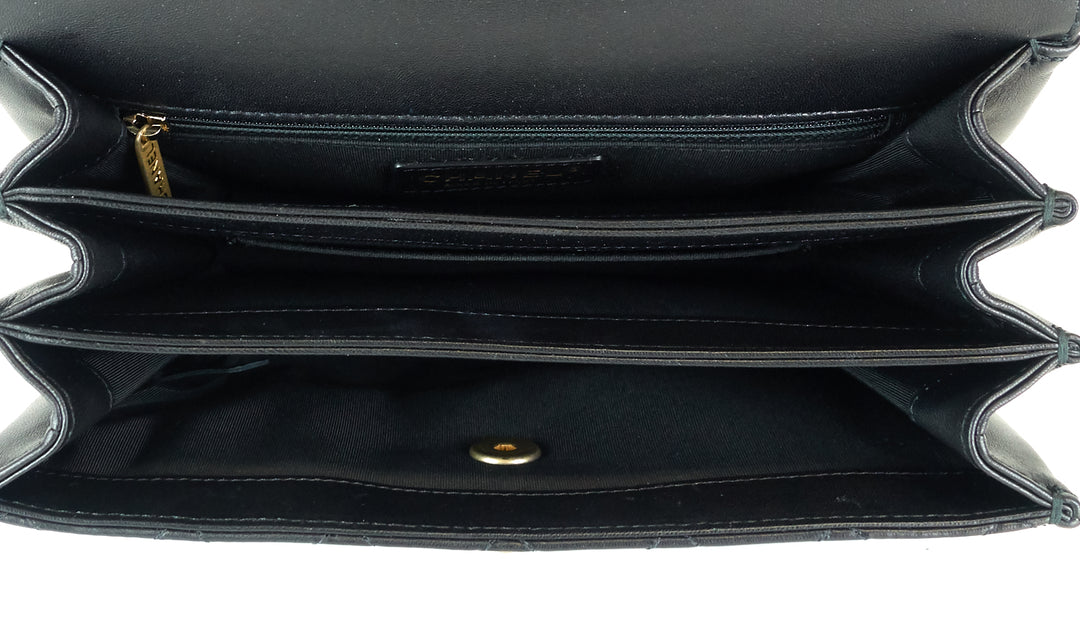 coco leather medium vintage flap bag
