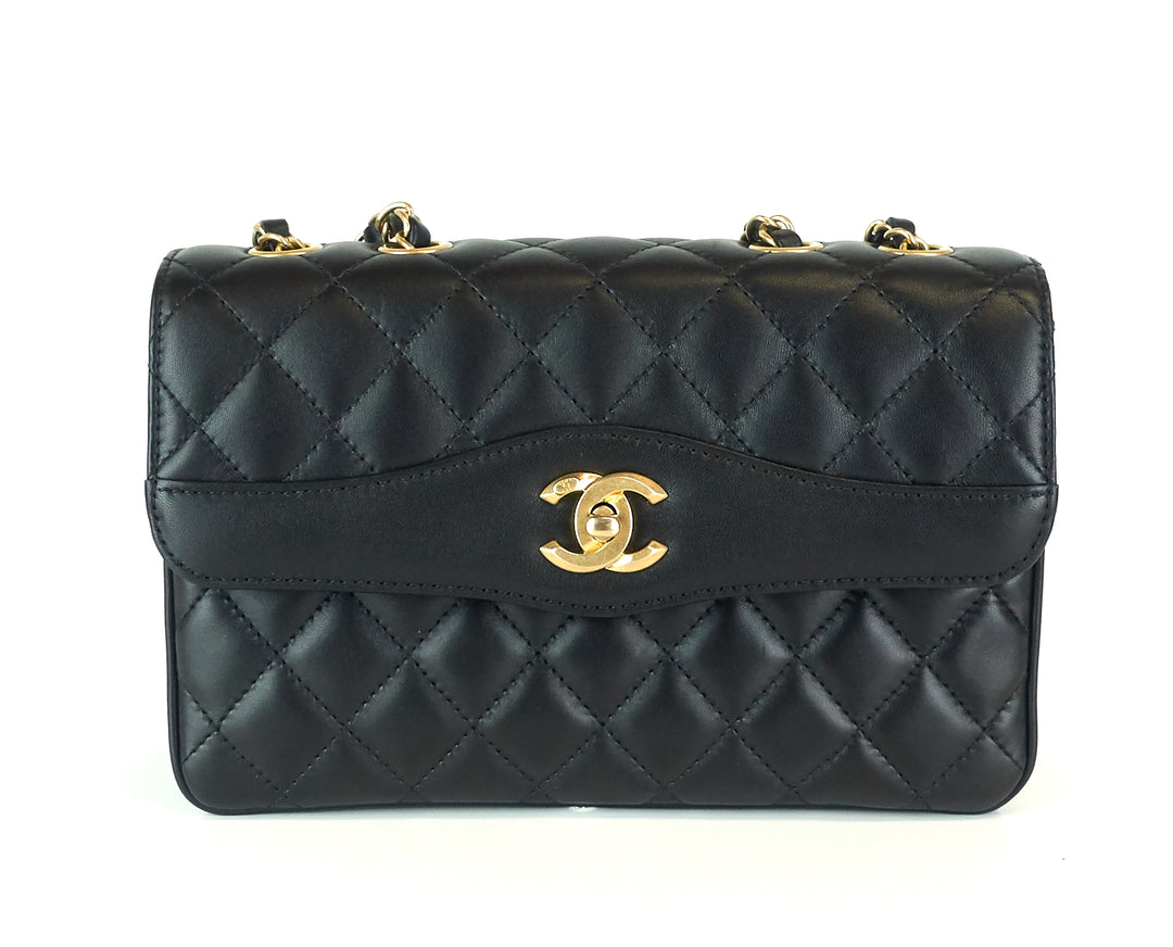 coco leather medium vintage flap bag
