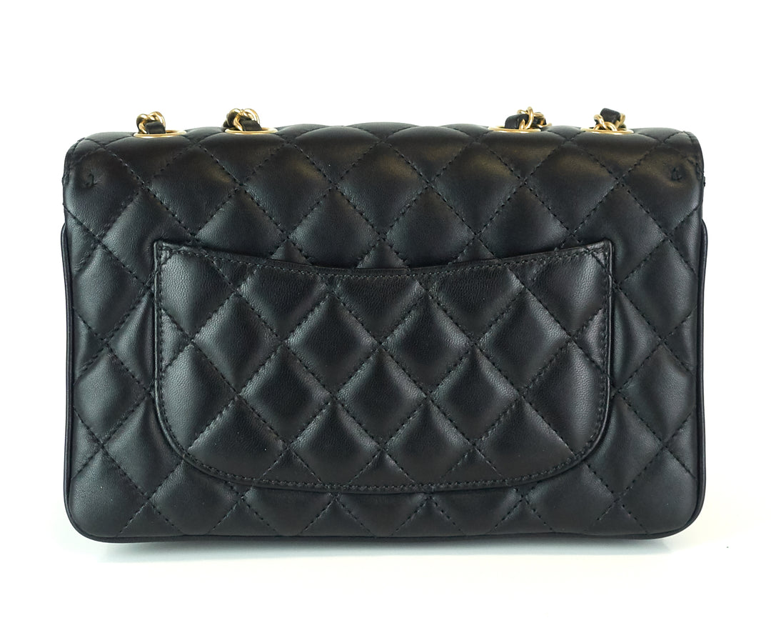 coco leather medium vintage flap bag