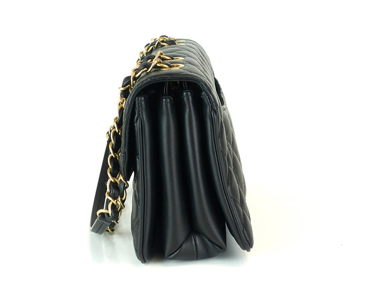 coco leather medium vintage flap bag