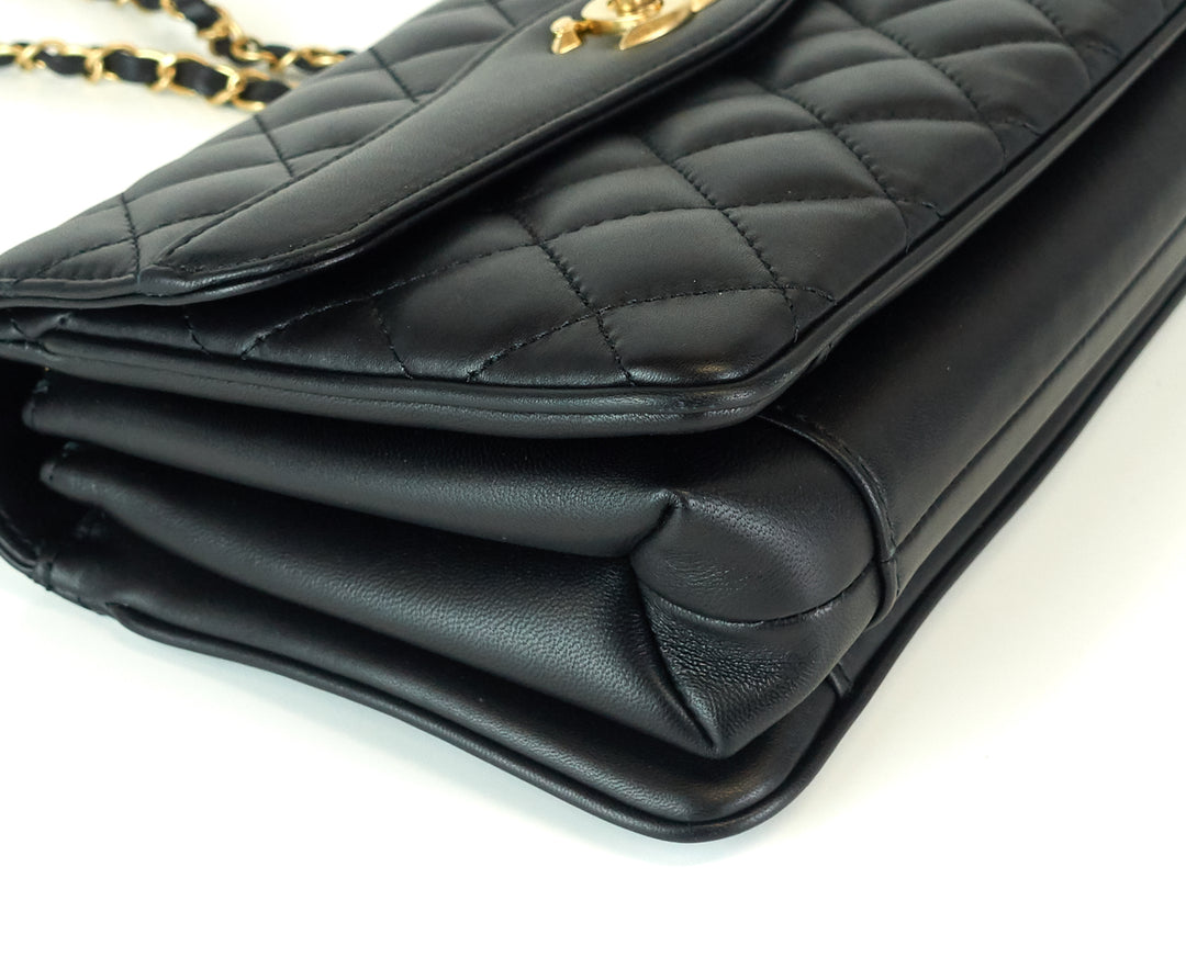 coco leather medium vintage flap bag
