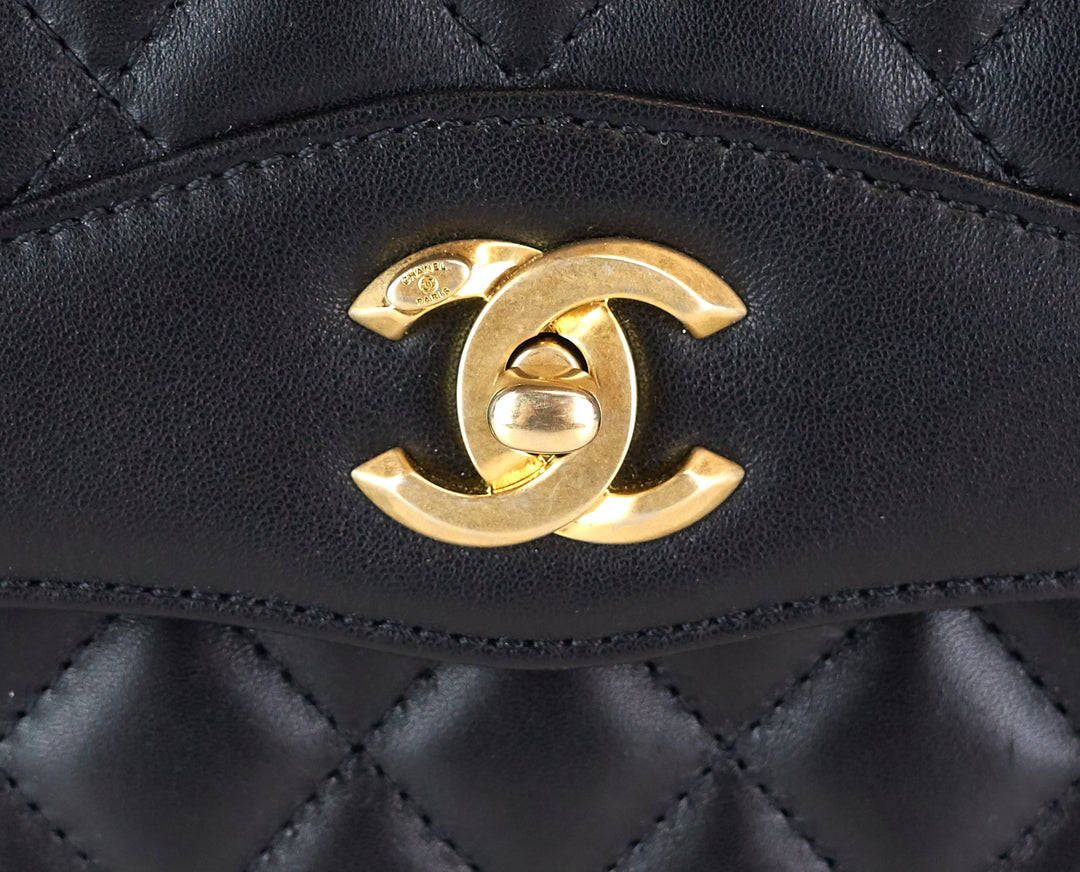 coco leather medium vintage flap bag