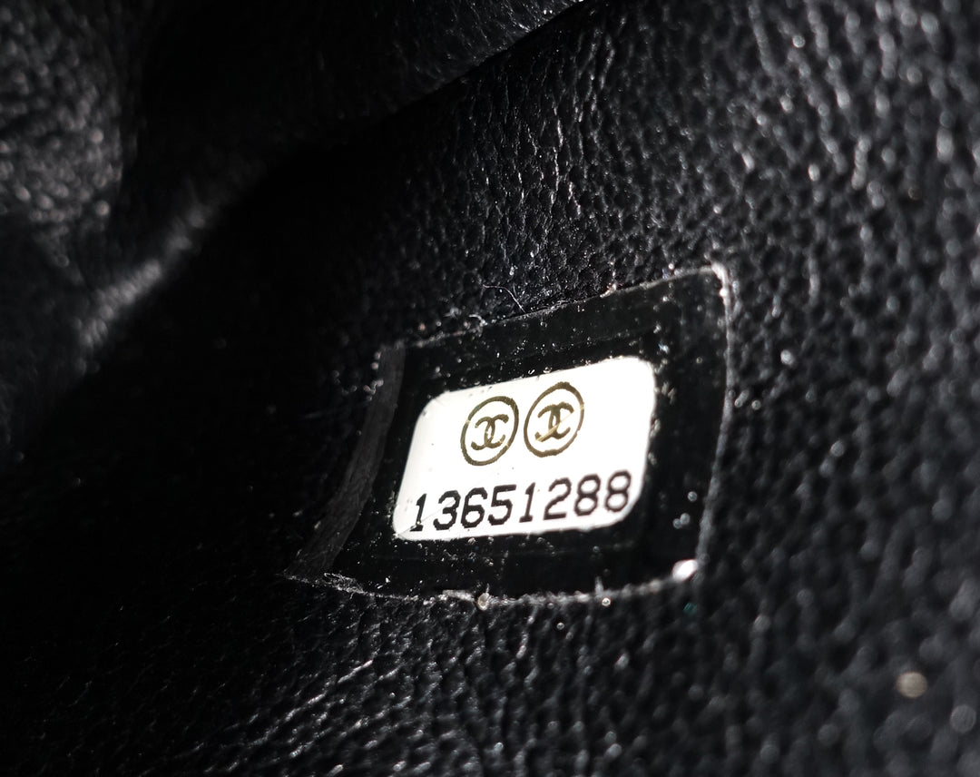 caviar leather jumbo flap bag