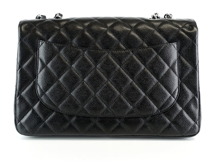 caviar leather jumbo flap bag