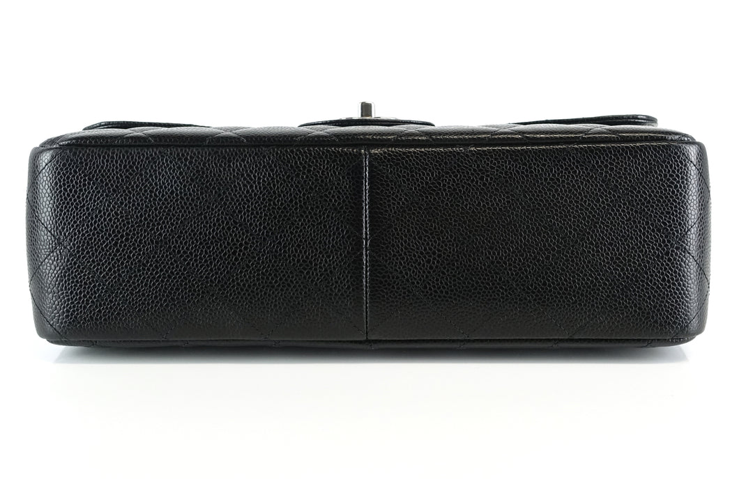 caviar leather jumbo flap bag