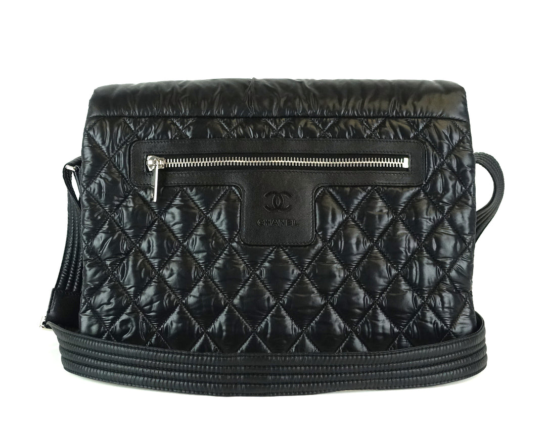 coco cocoon quilted nylon large bag