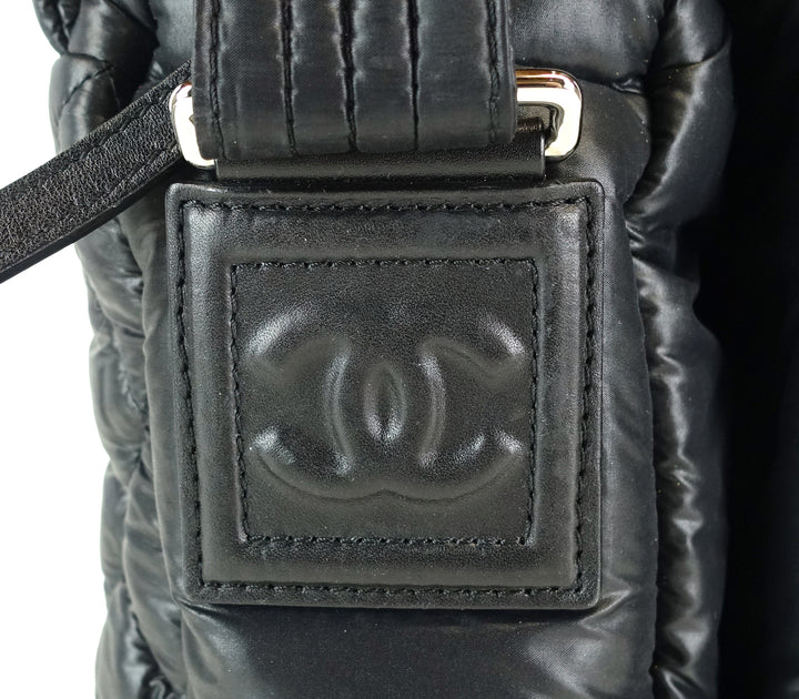 coco cocoon quilted nylon large bag