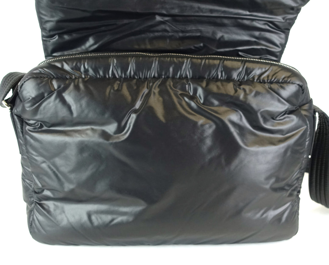 coco cocoon quilted nylon large bag