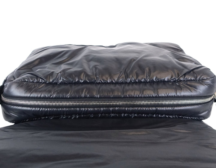 coco cocoon quilted nylon large bag