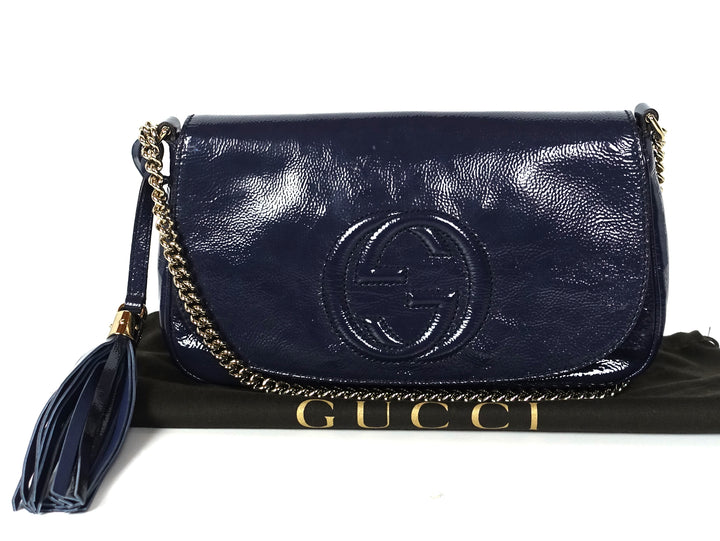 soho mini patent leather crossbody bag