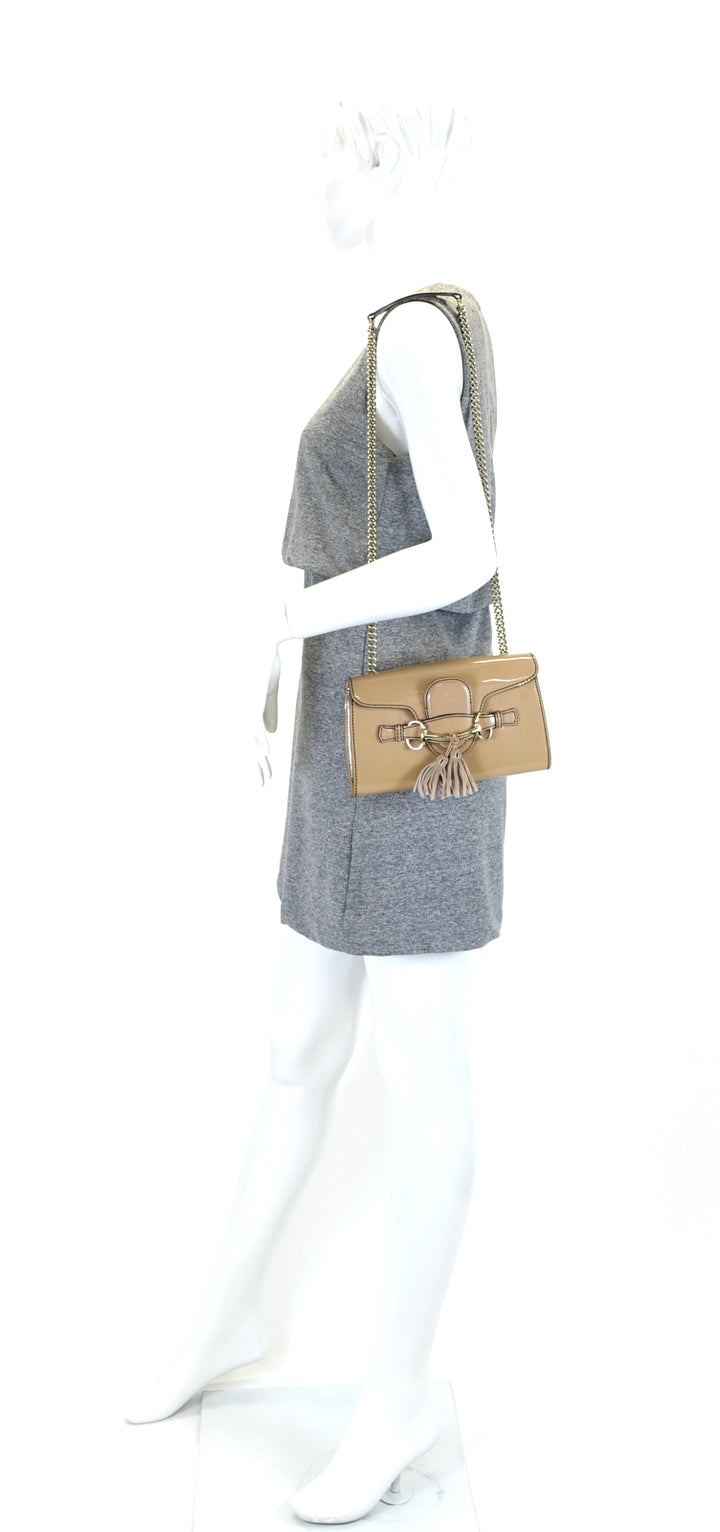 emily small patent leather bag