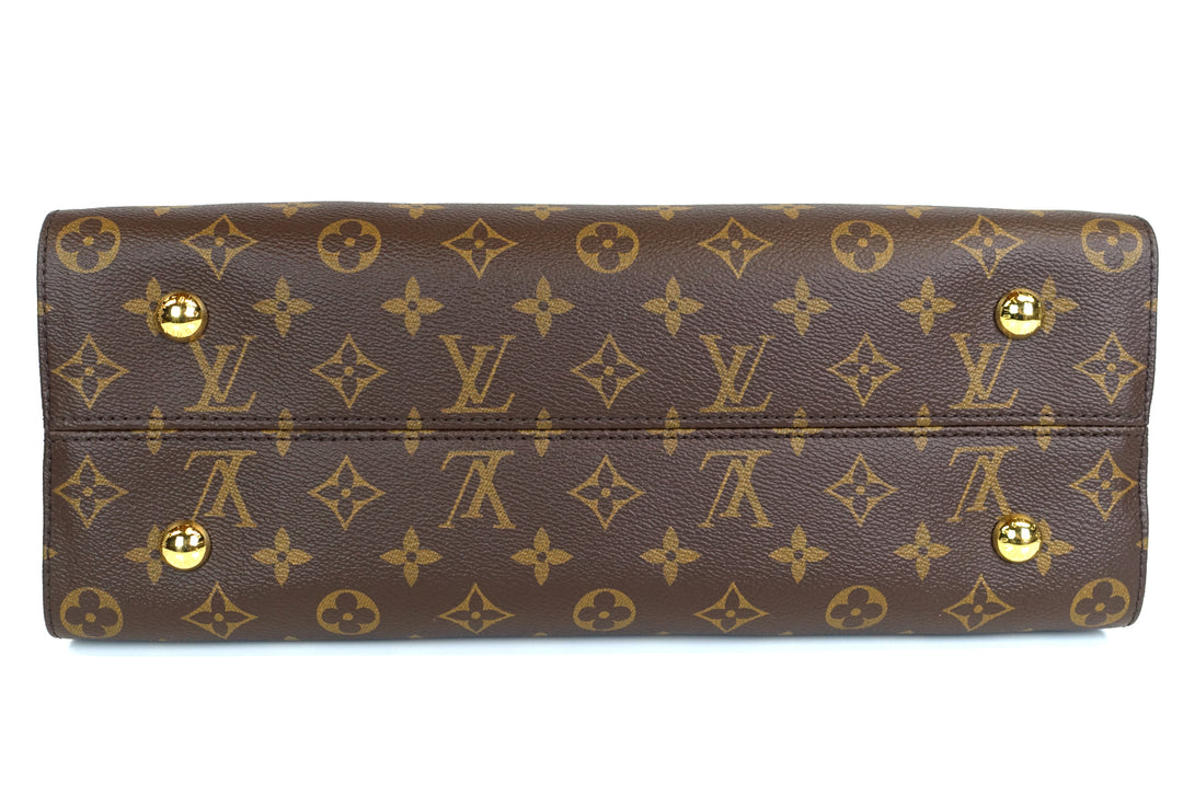 tuileries monogram canvas three-tone leather bag