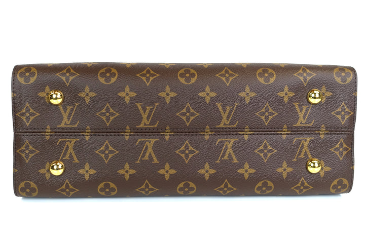tuileries monogram canvas three-tone leather bag