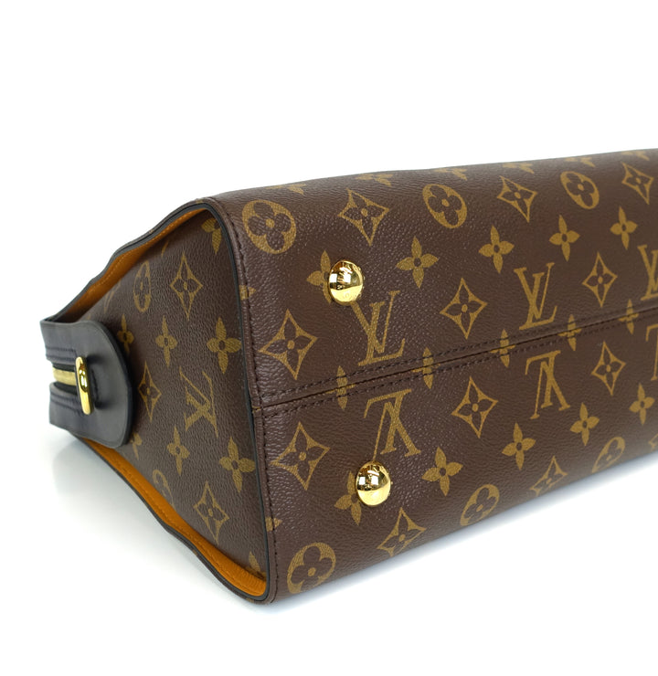tuileries monogram canvas three-tone leather bag