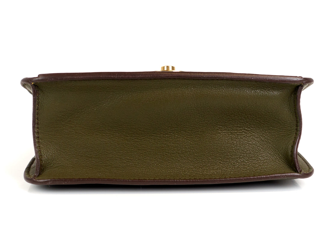 clutch on chain calfskin bag