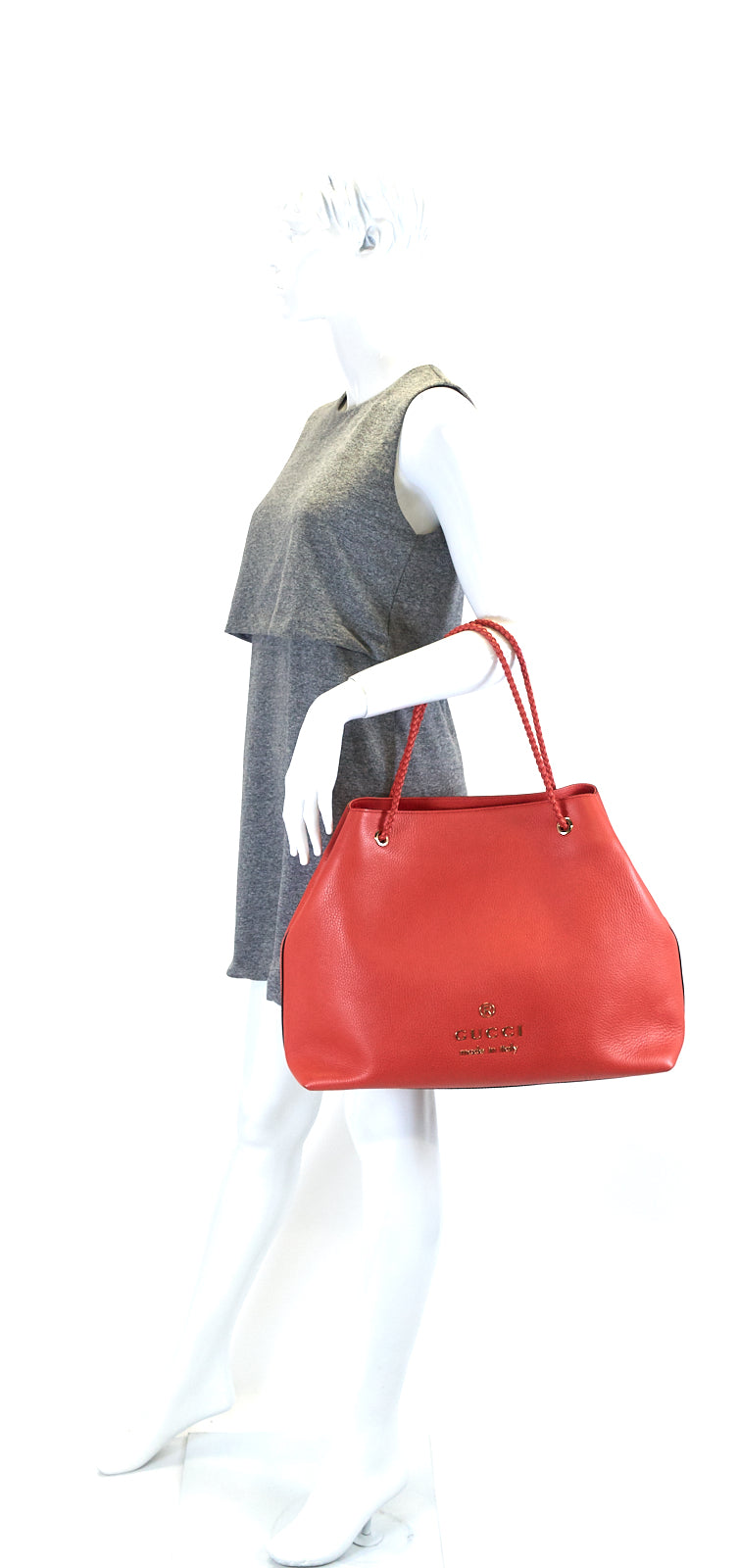 gifford braided handle tote bag