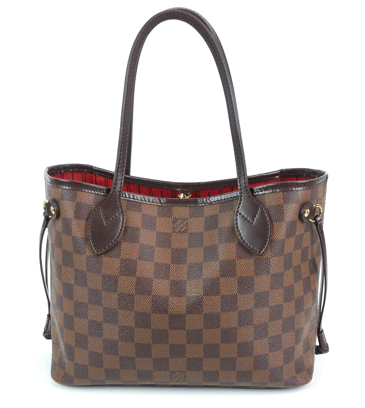 neverfull pm damier ebene canvas bag