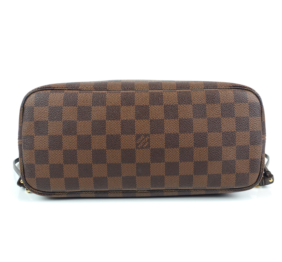 neverfull pm damier ebene canvas bag
