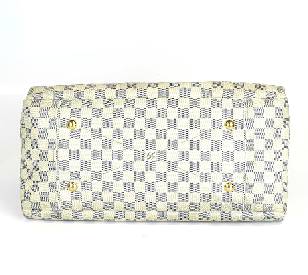 artsy mm damier azur canvas bag