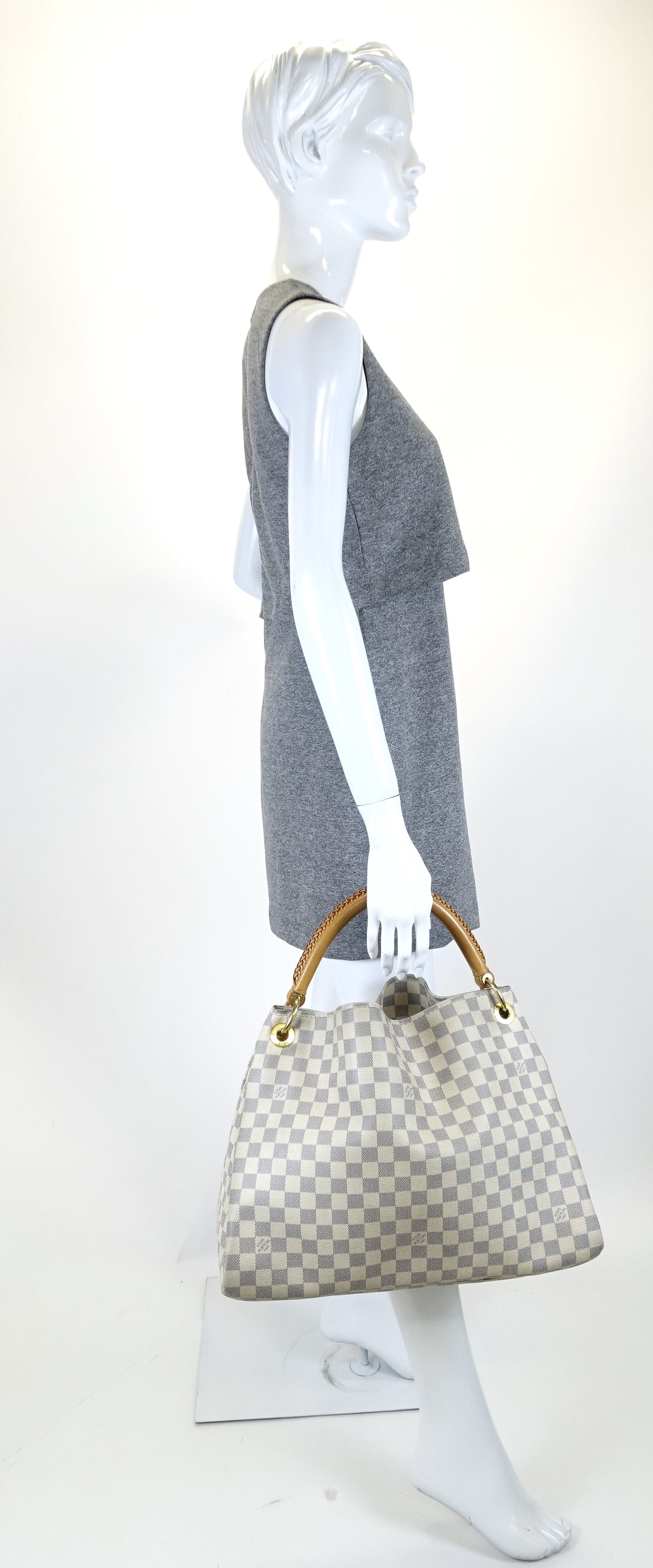 artsy mm damier azur canvas bag