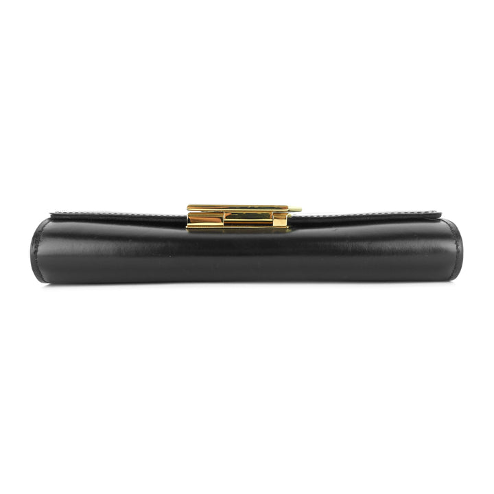 louise gm chain calfskin leather bag