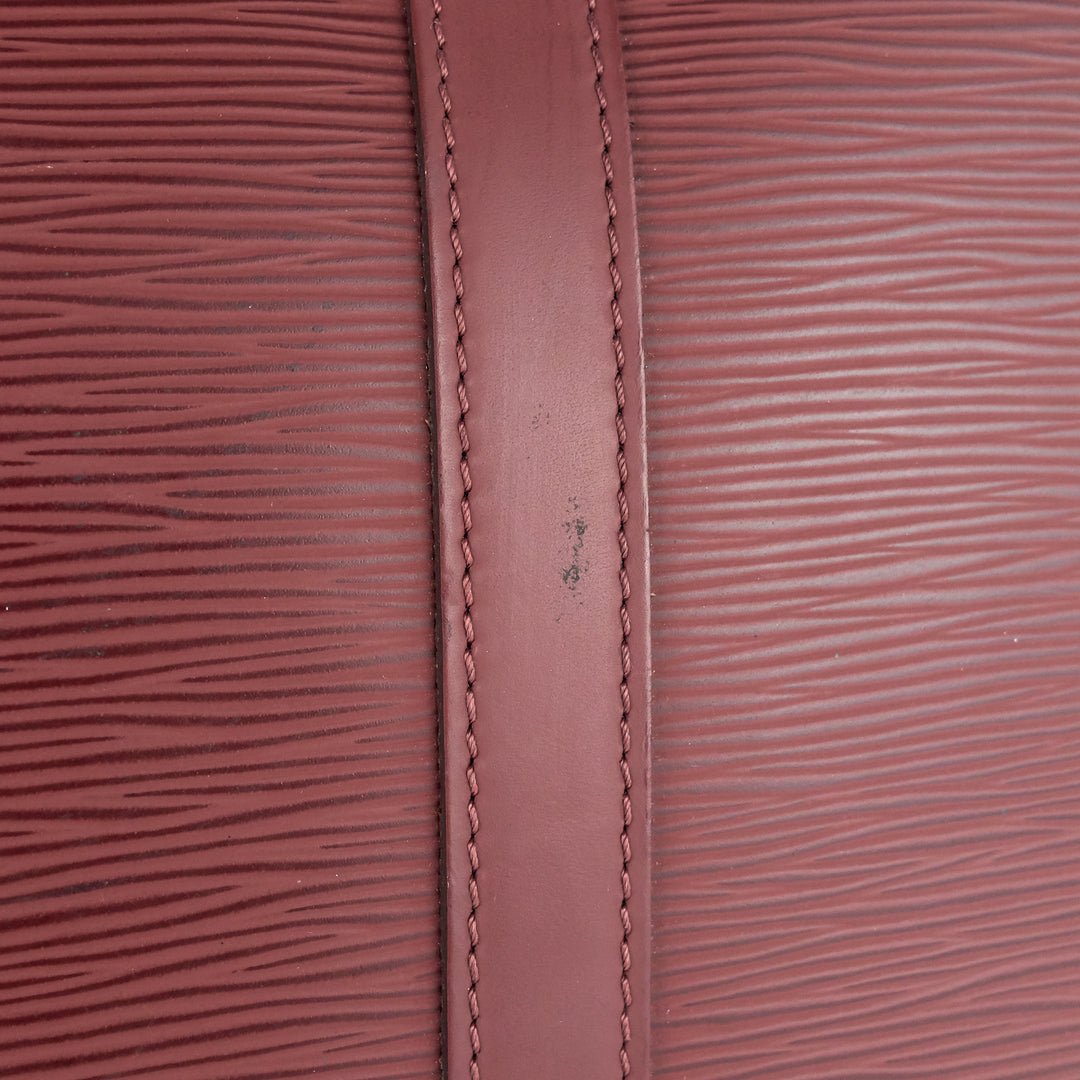 porte-documents voyage burgundy epi leather briefcase bag