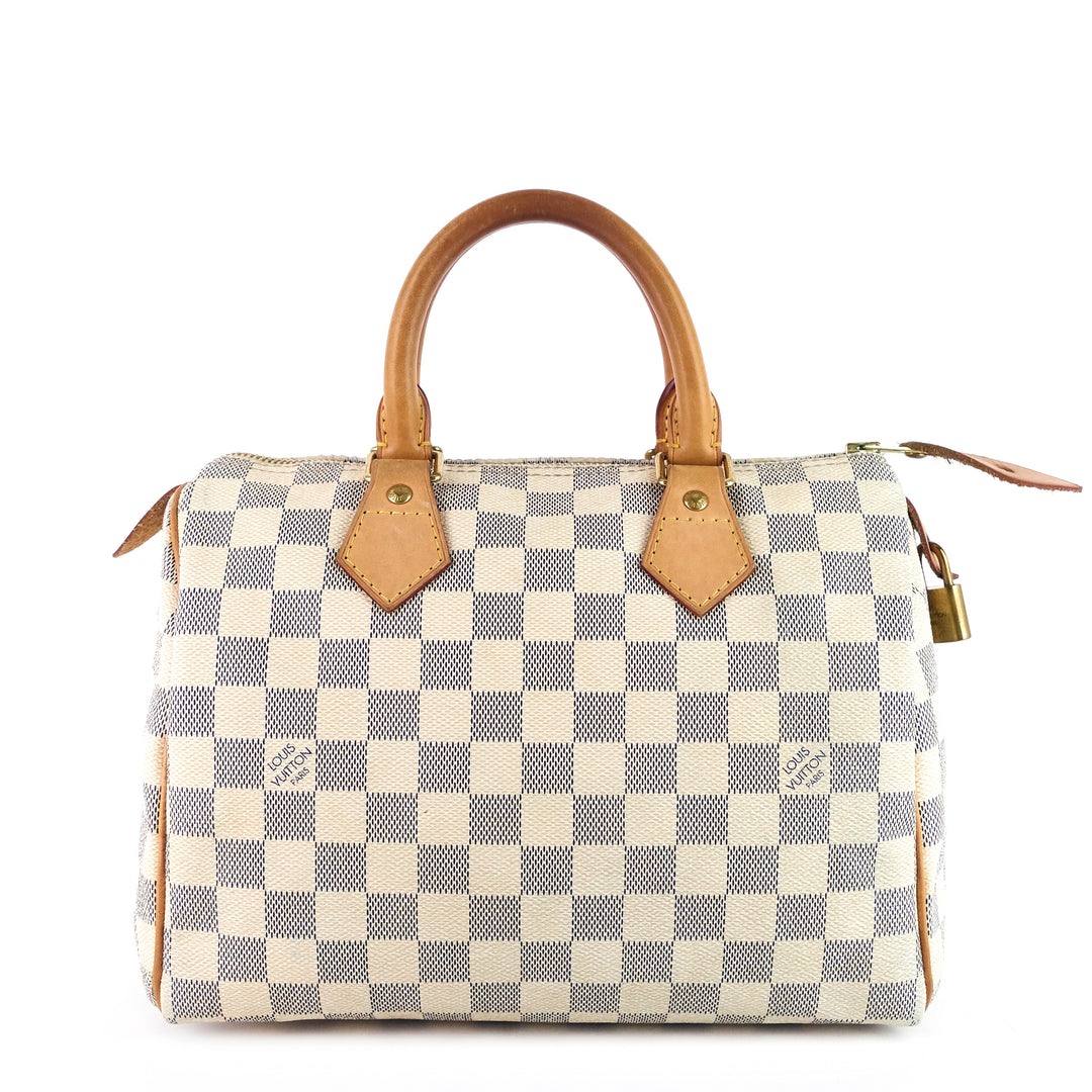 speedy 25 damier azur canvas bag