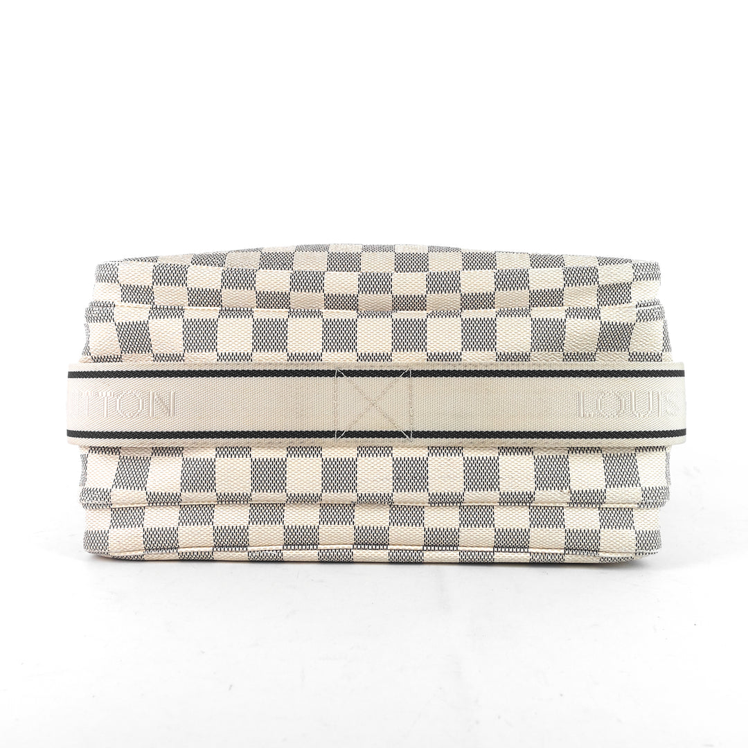 naviglio damier azur canvas messenger bag