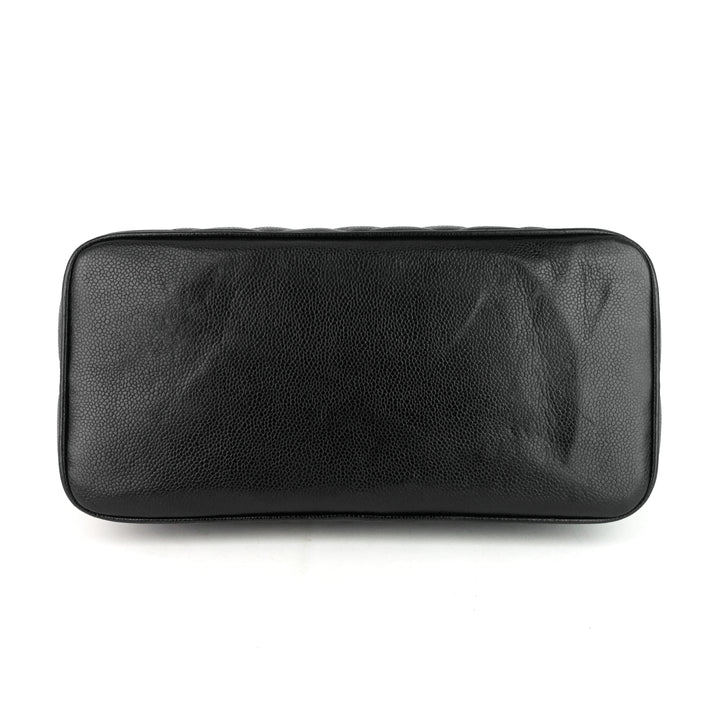 medallion caviar leather tote bag