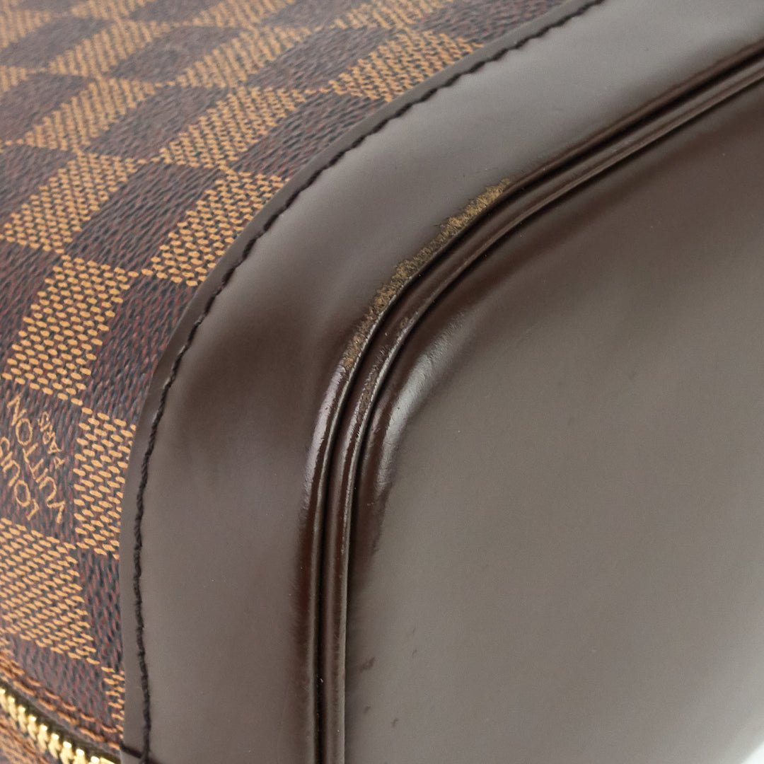 alma pm damier ebene canvas bag