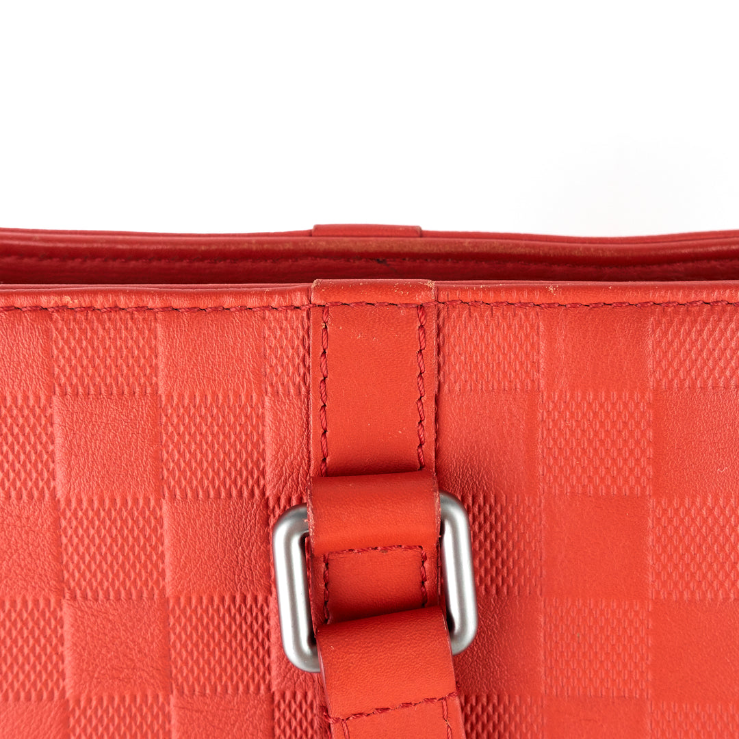 tadao pm damier infini leather tote bag