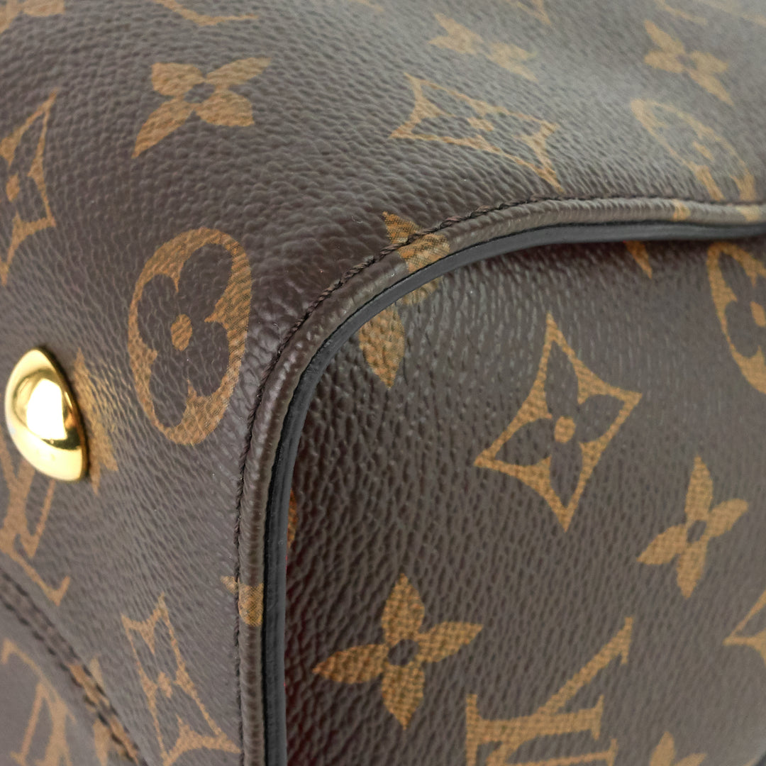 tuileries monogram canvas top handle tote bag