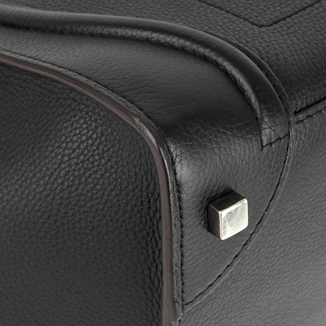 luggage mini drummed calfskin bag