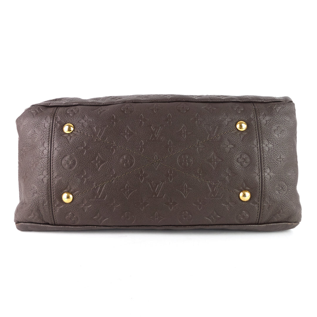 artsy mm monogram empreinte leather bag