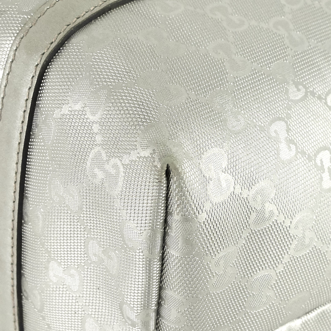 joy gg imprimé coated canvas tote bag
