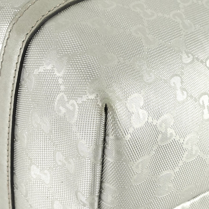 joy gg imprimé coated canvas tote bag