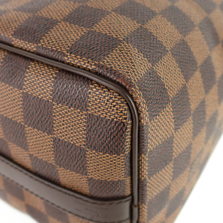 speedy bandoulière 25 damier ebene canvas bag