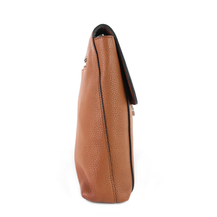 serviette dorian taurillon leather briefcase bag