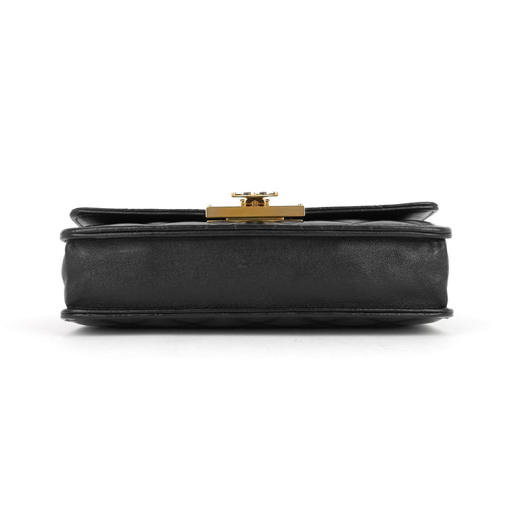 golden class double cc lambskin wallet on chain bag